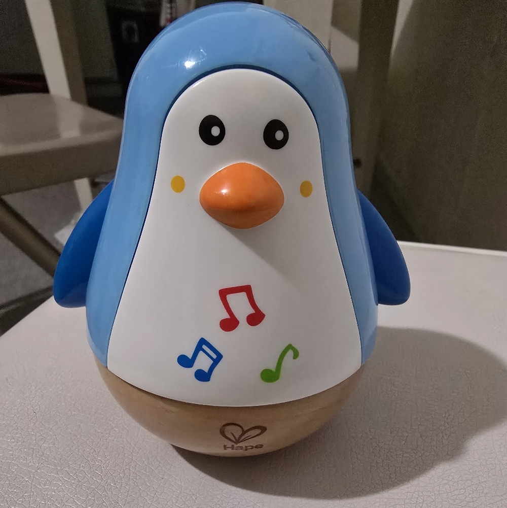 Hape Blue Musical Penguin Toy